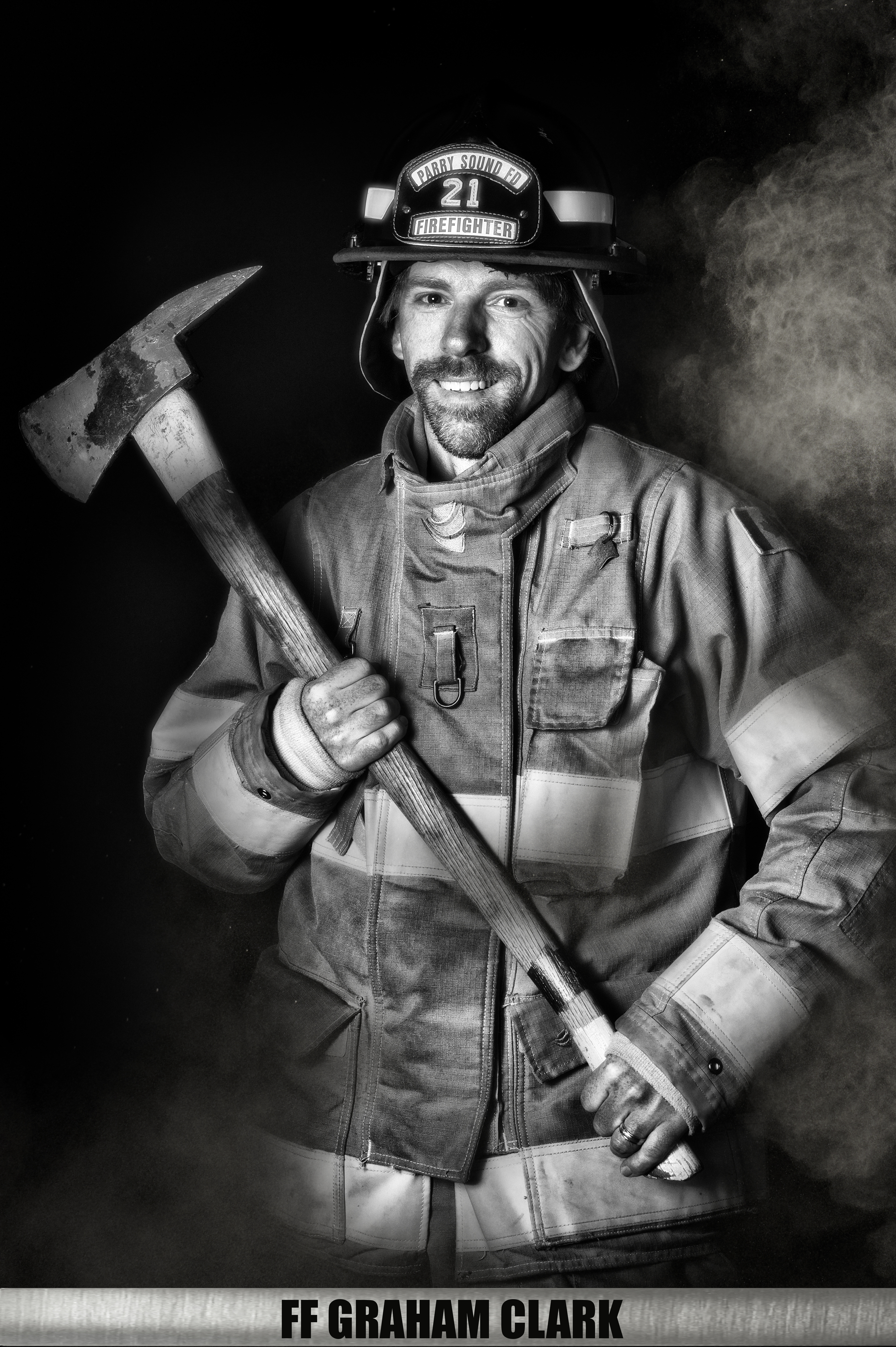 Firefighter Graham Clark