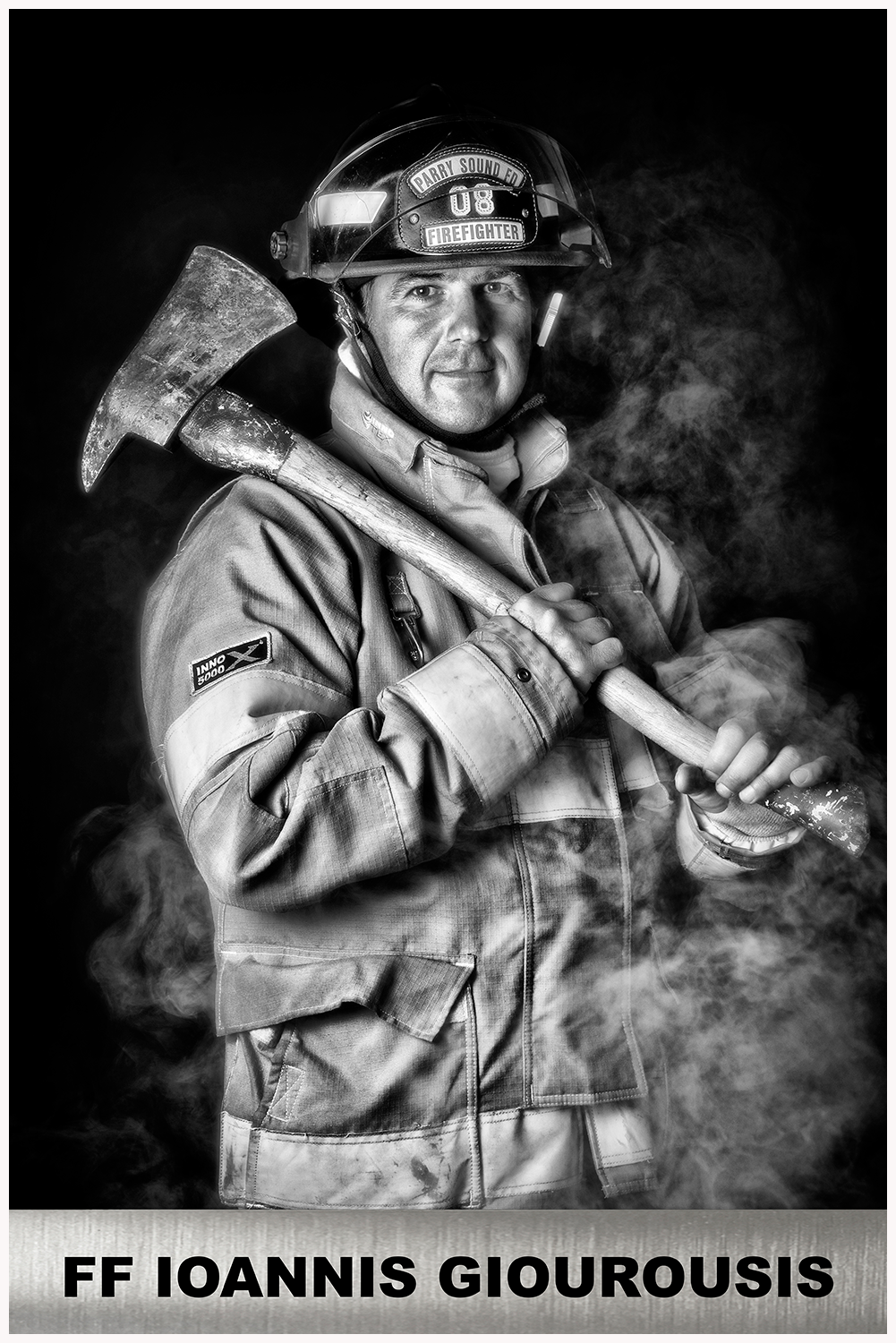 Firefighter Ioannis Giourousis